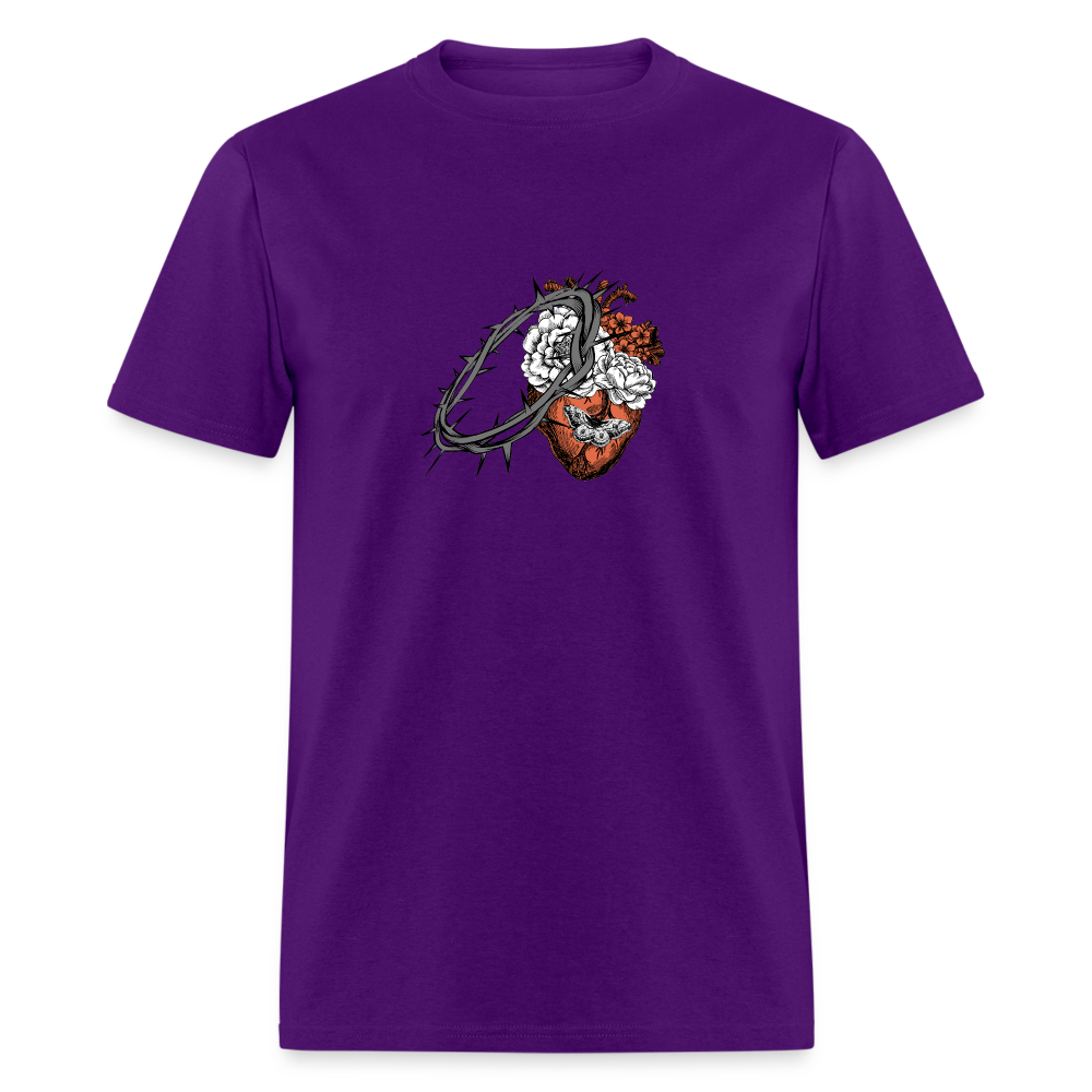 Heart for the Savior - Unisex Classic T-Shirt - purple