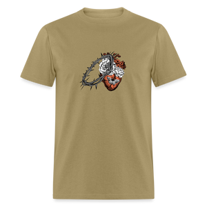Heart for the Savior - Unisex Classic T-Shirt - khaki