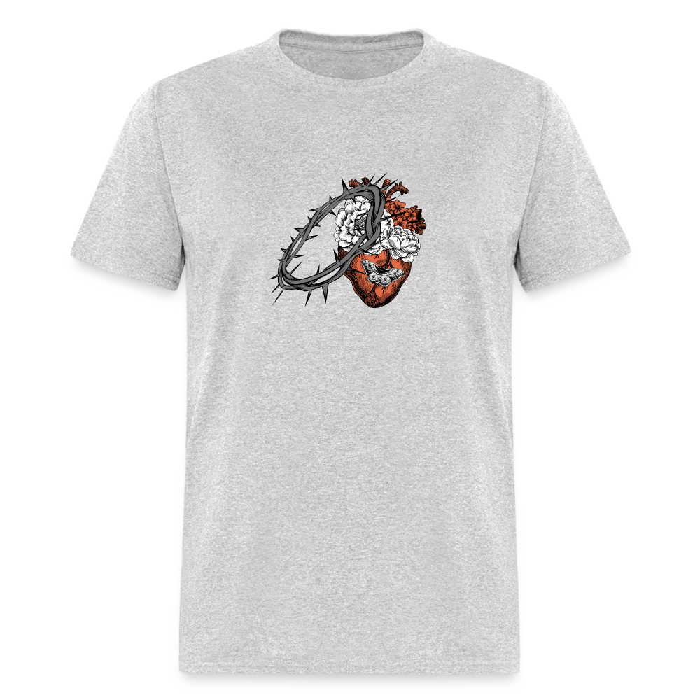 Heart for the Savior - Unisex Classic T-Shirt - heather gray
