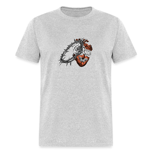 Heart for the Savior - Unisex Classic T-Shirt - heather gray