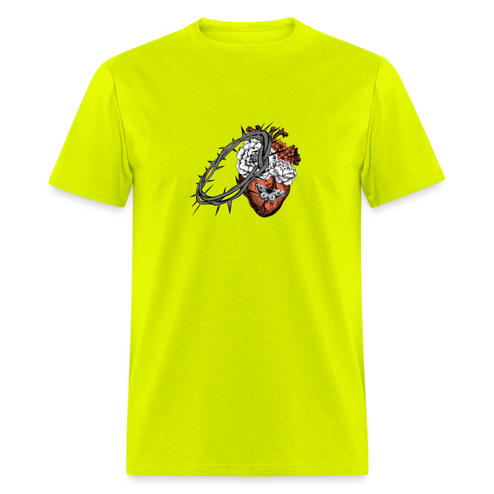 Heart for the Savior - Unisex Classic T-Shirt - safety green