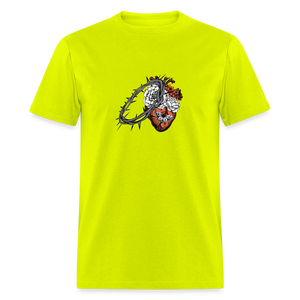 Heart for the Savior - Unisex Classic T-Shirt - safety green