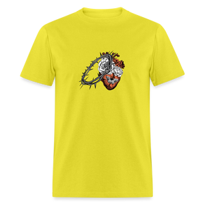 Heart for the Savior - Unisex Classic T-Shirt - yellow