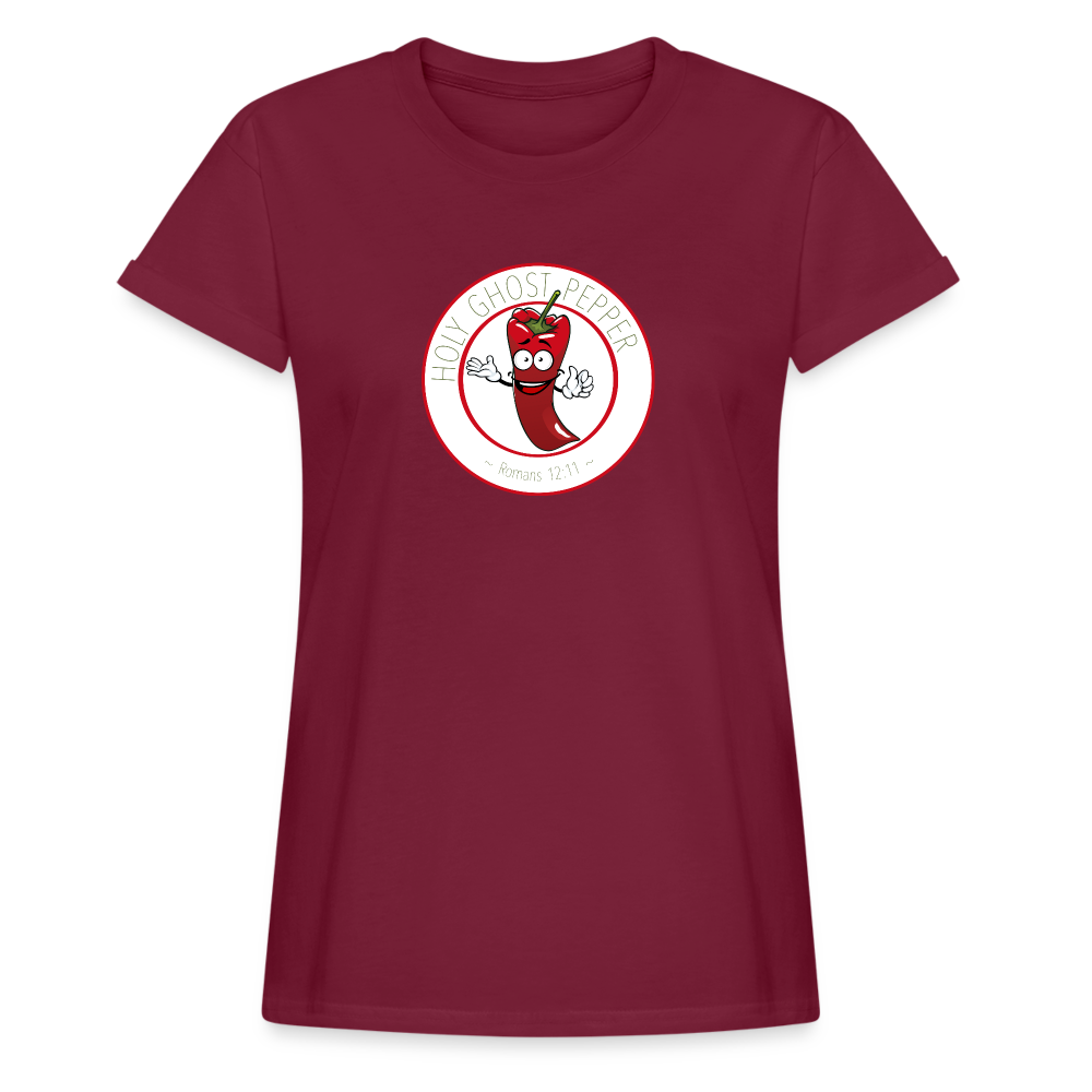 Holy Ghost Pepper - Women's Relaxed Fit T-Shirt - burgundy