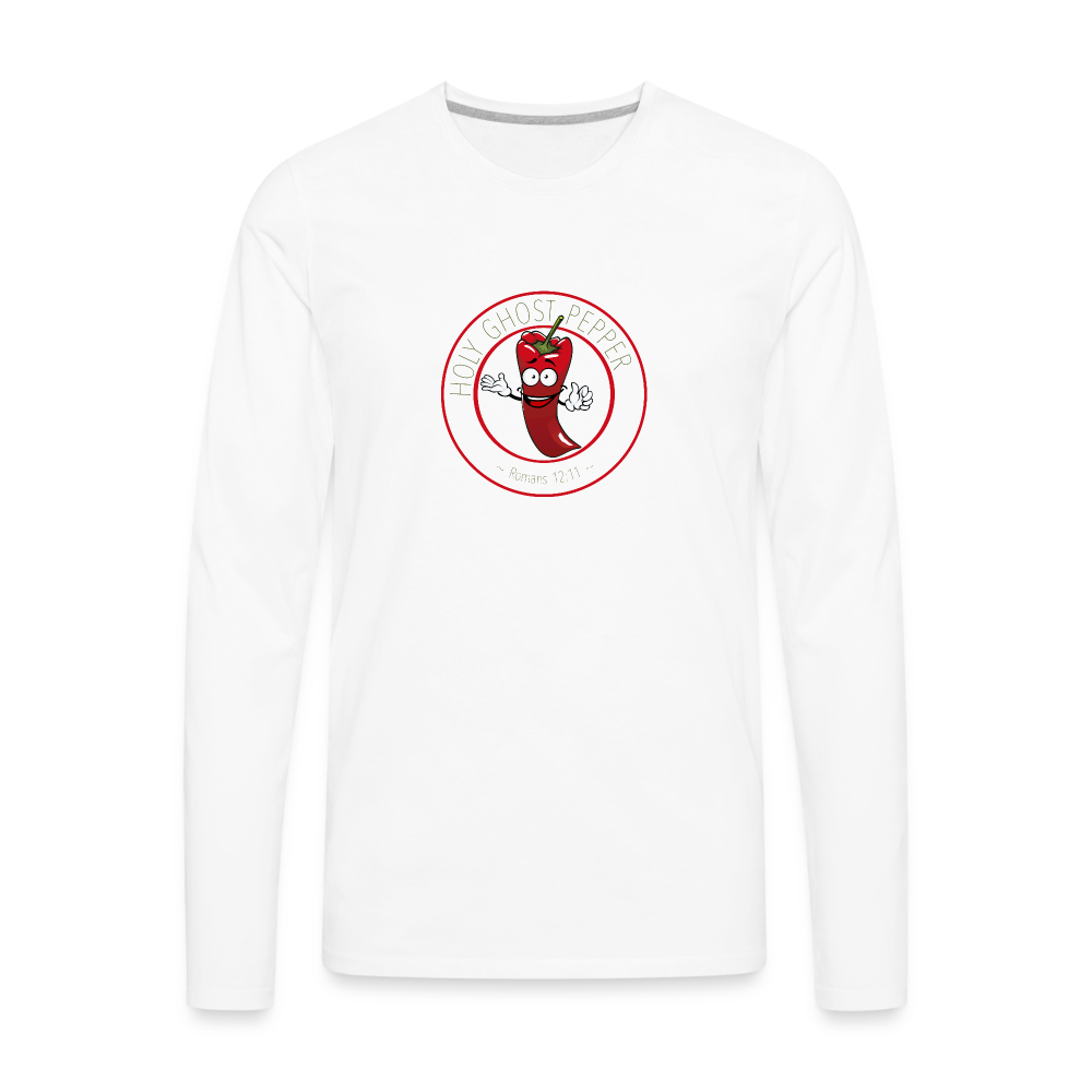 Holy Ghost Pepper - Men's Premium Long Sleeve T-Shirt - white