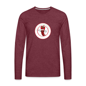 Holy Ghost Pepper - Men's Premium Long Sleeve T-Shirt - heather burgundy