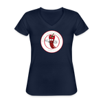 Holy Ghost Pepper - Women's V-Neck T-Shirt - navy