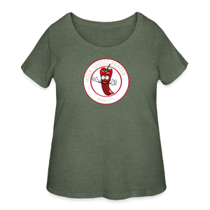 Holy Ghost Pepper - Women’s Curvy T-Shirt - heather military green
