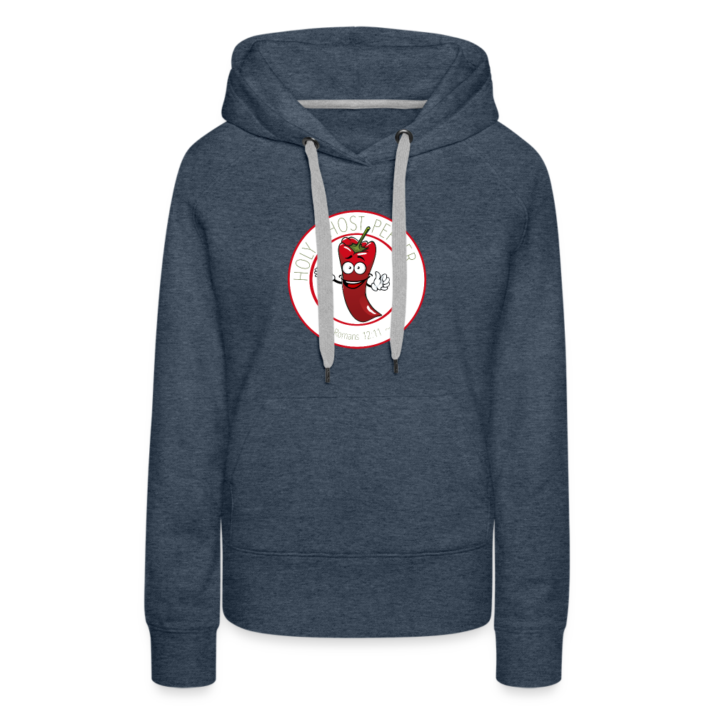 Holy Ghost Pepper - Women’s Premium Hoodie - heather denim