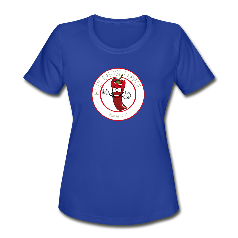 Holy Ghost Pepper - Women's Moisture Wicking Performance T-Shirt - royal blue