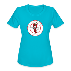 Holy Ghost Pepper - Women's Moisture Wicking Performance T-Shirt - turquoise