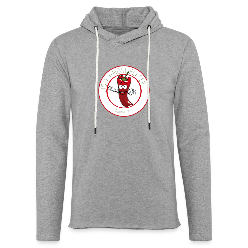 Holy Ghost Pepper - Unisex Lightweight Terry Hoodie - heather gray