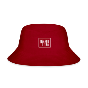 Nearer to Thee - Bucket Hat - red