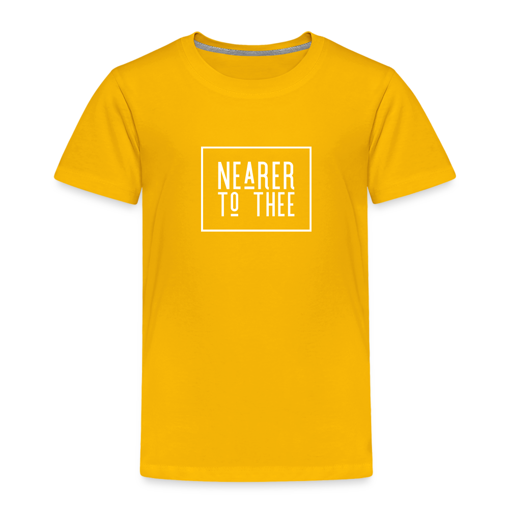 Nearer to Thee - Toddler Premium T-Shirt - sun yellow