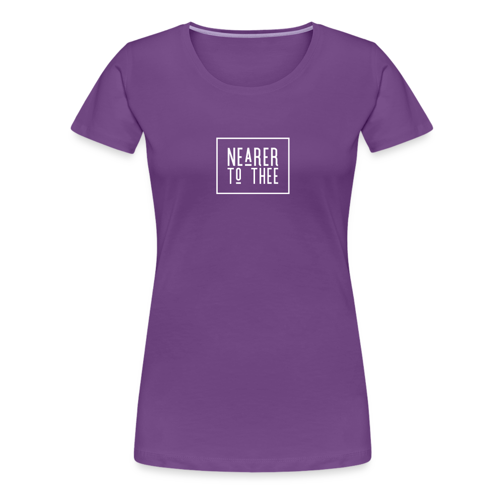 Nearer to Thee - Women’s Premium T-Shirt - purple