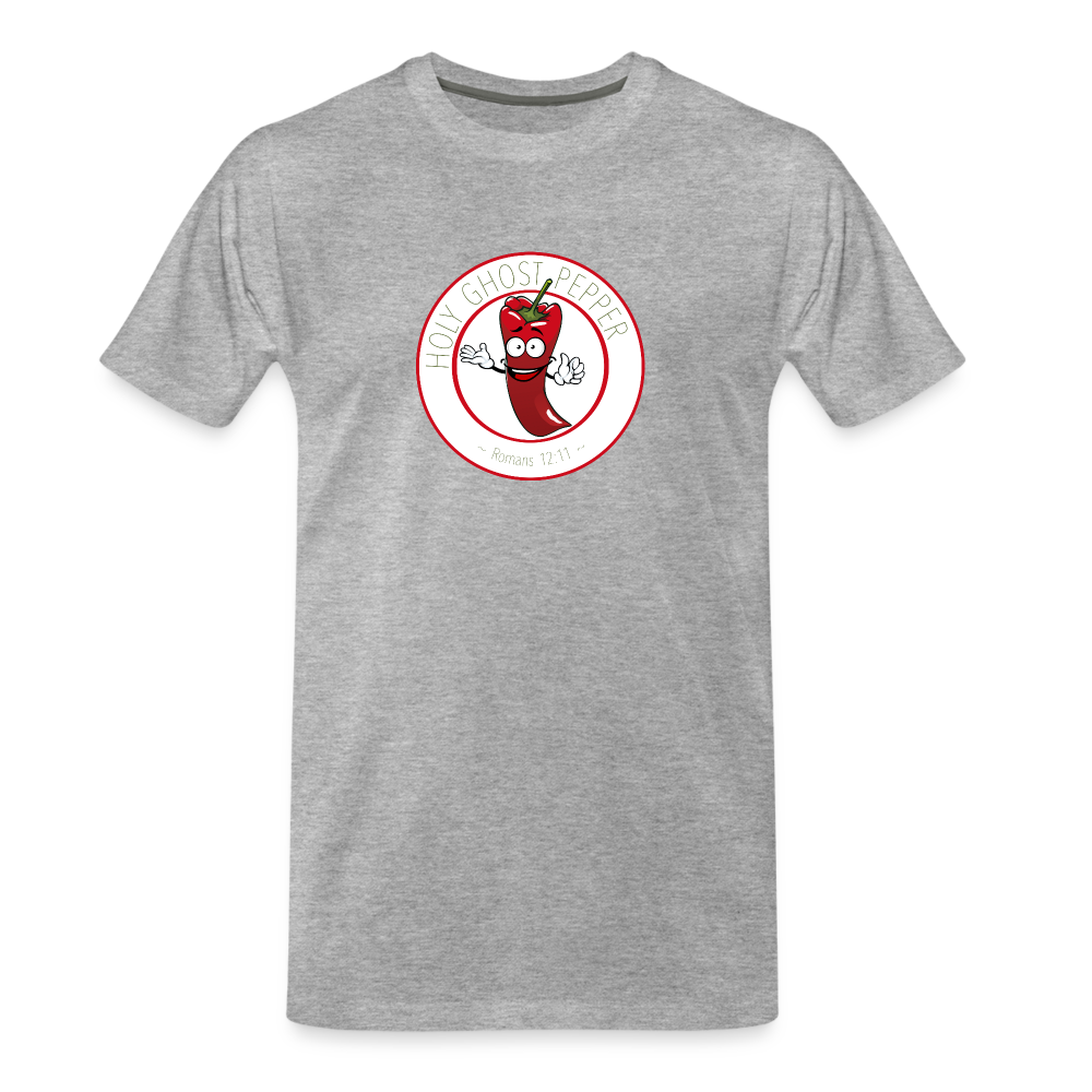 Holy Ghost Pepper - Men’s Premium Organic T-Shirt - heather gray