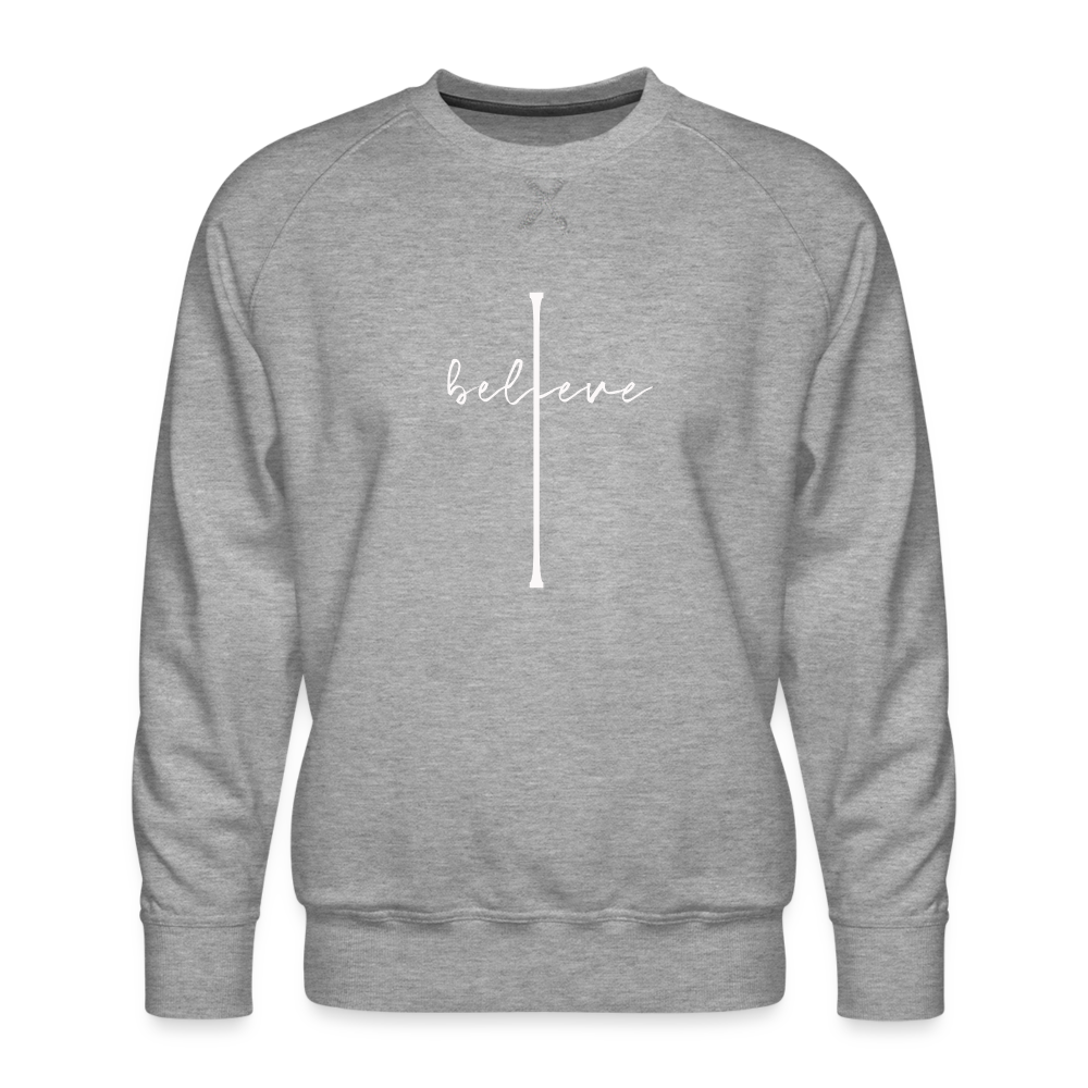 I Believe - Men’s Premium Sweatshirt - heather grey