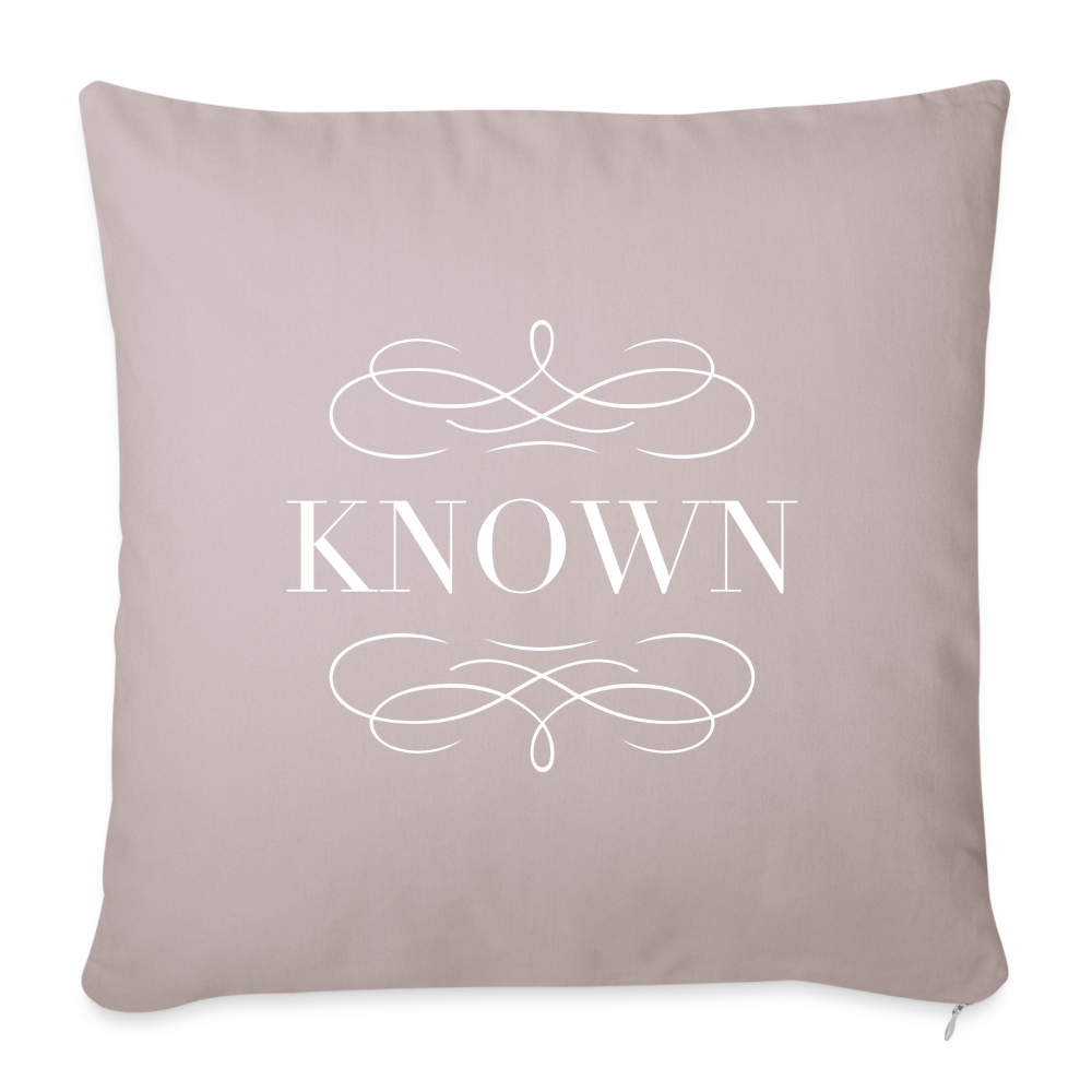 Known - Throw Pillow Cover - light taupe