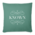 Known - Throw Pillow Cover - cypress green