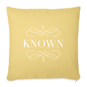 Known - Throw Pillow Cover - washed yellow