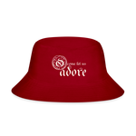 O Come Let Us Adore - Bucket Hat - red