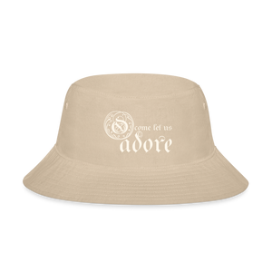 O Come Let Us Adore - Bucket Hat - cream