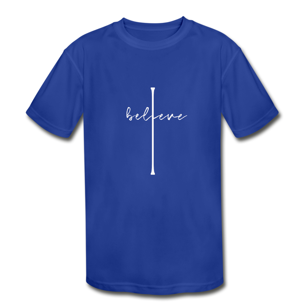 I Believe - Kids' Moisture Wicking Performance T-Shirt - royal blue