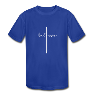 I Believe - Kids' Moisture Wicking Performance T-Shirt - royal blue