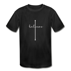 I Believe - Kids' Moisture Wicking Performance T-Shirt - black