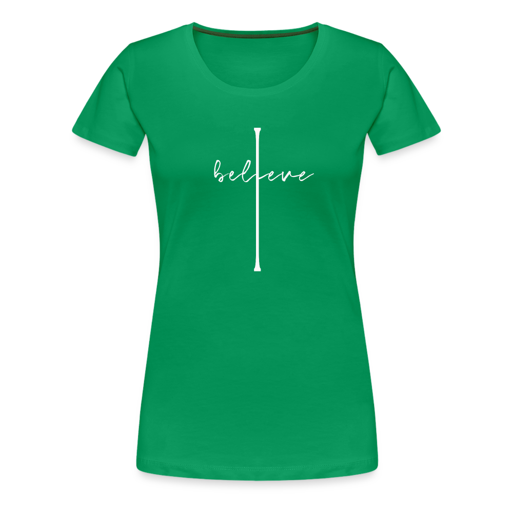 I Believe - Women’s Premium T-Shirt - kelly green