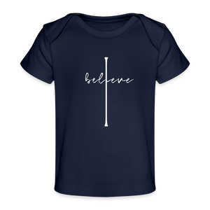 I Believe - Organic Baby T-Shirt - dark navy