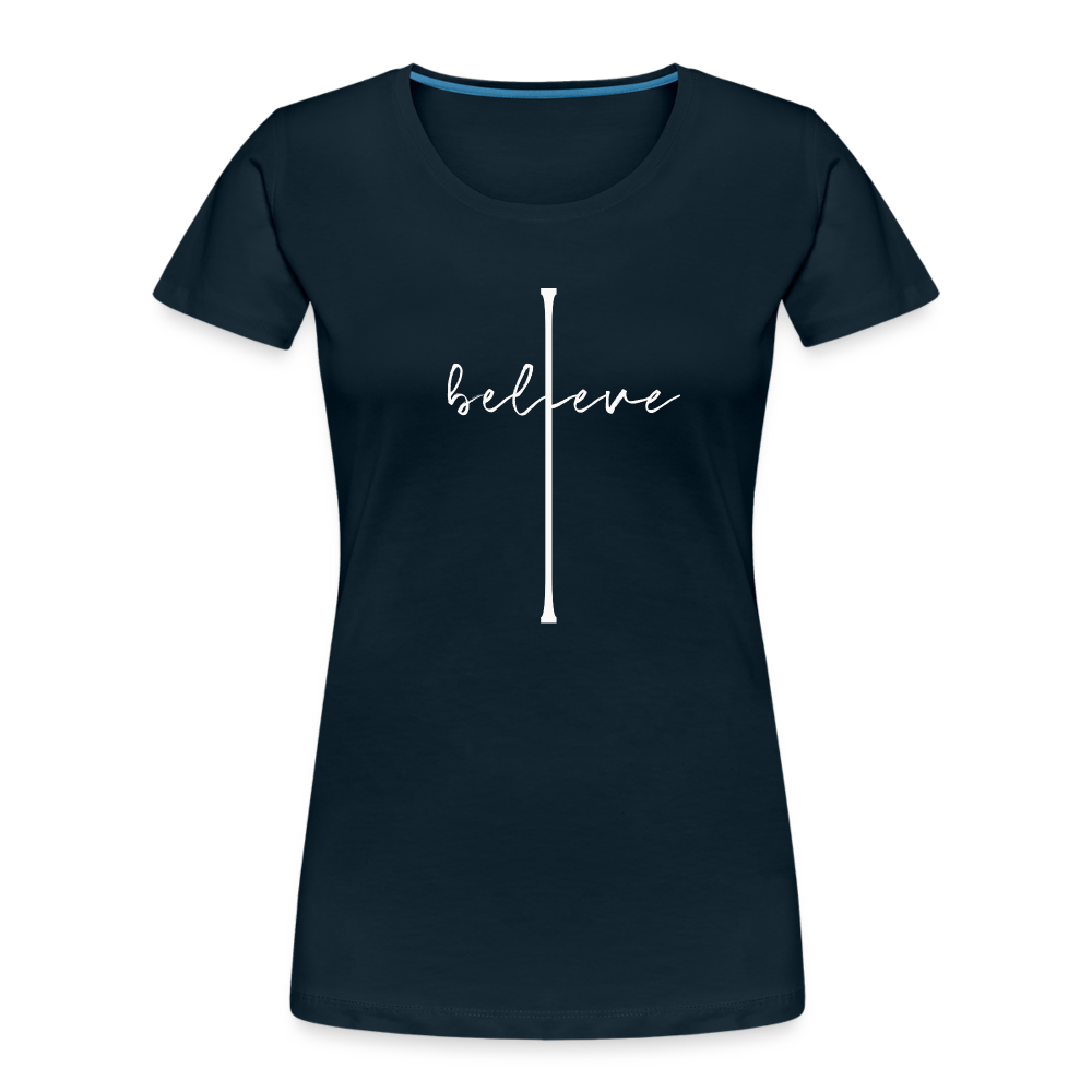 I Believe - Women’s Premium Organic T-Shirt - deep navy