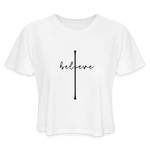 I Believe - Women's Cropped T-Shirt - white