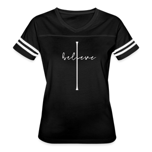 I Believe - Women’s Vintage Sport T-Shirt - black/white
