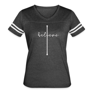 I Believe - Women’s Vintage Sport T-Shirt - vintage smoke/white