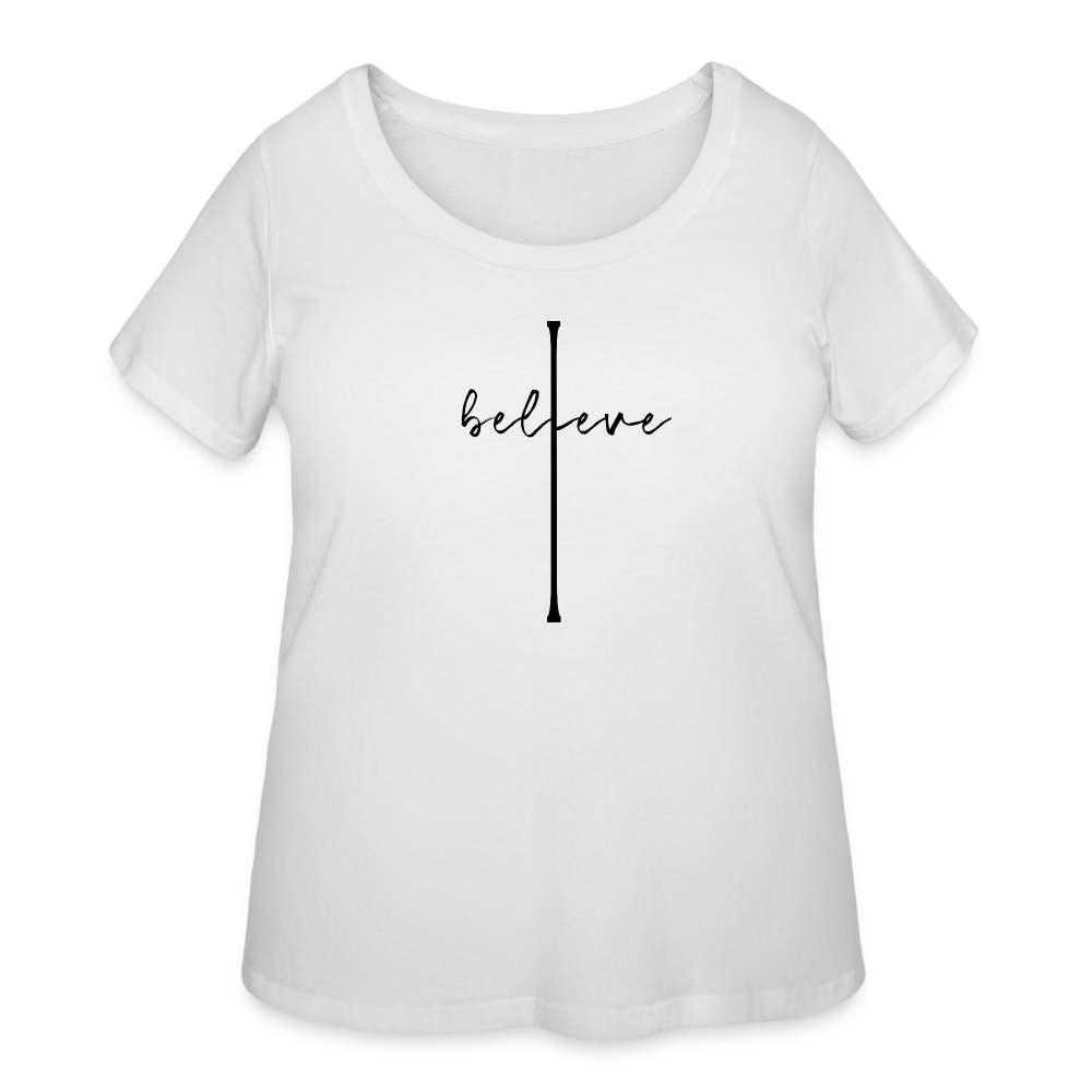 I Believe - Women’s Curvy T-Shirt - white
