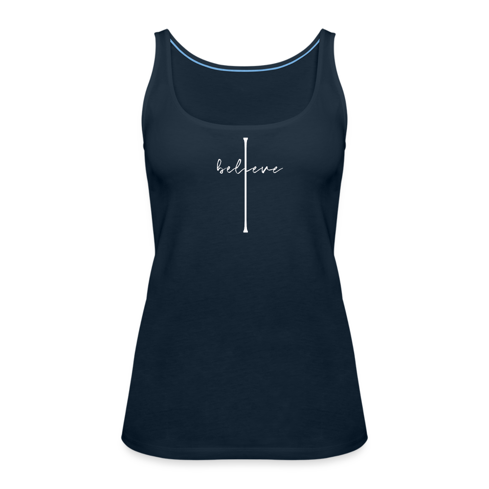 I Believe - Women’s Premium Tank Top - deep navy