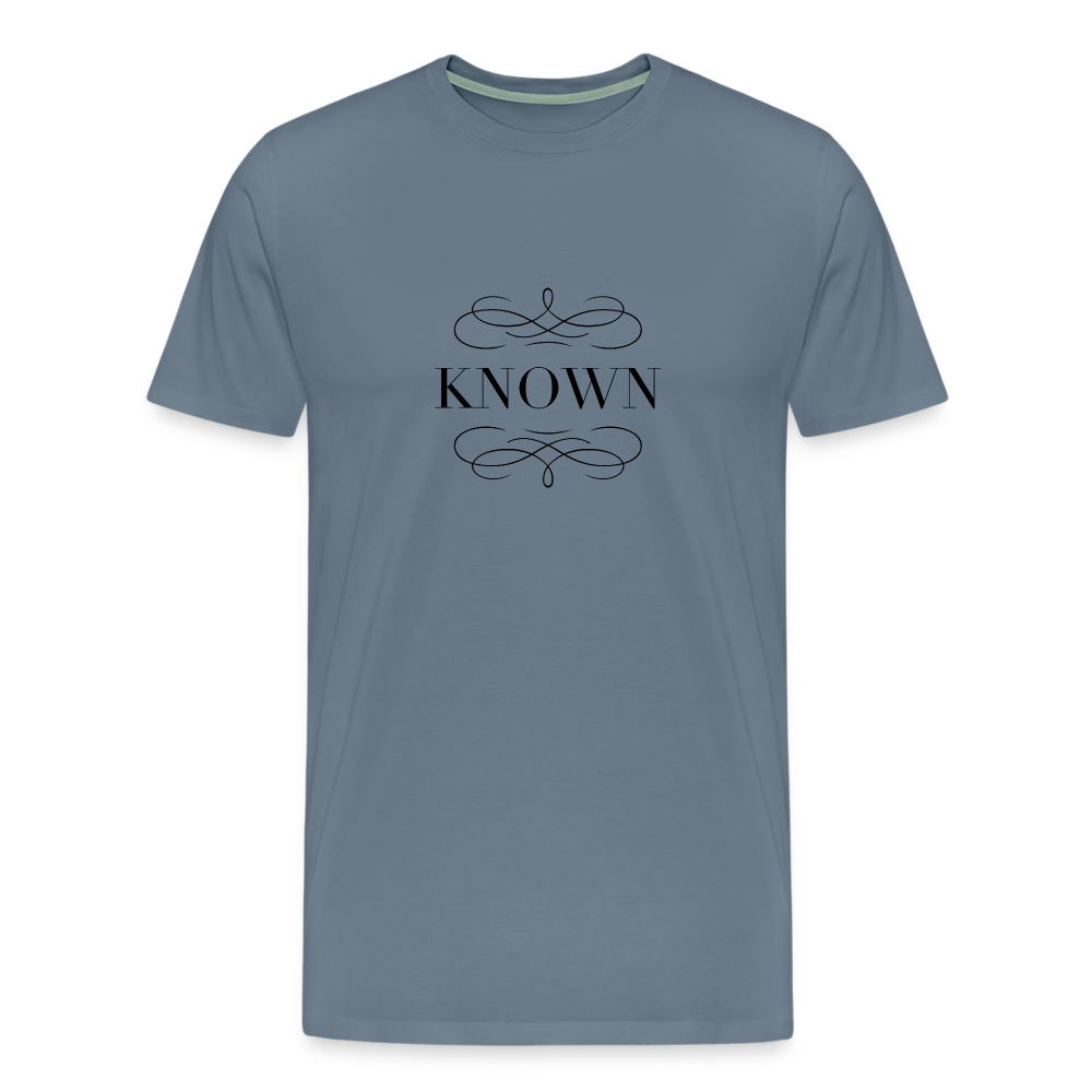 Known - Men's Premium T-Shirt - steel blue