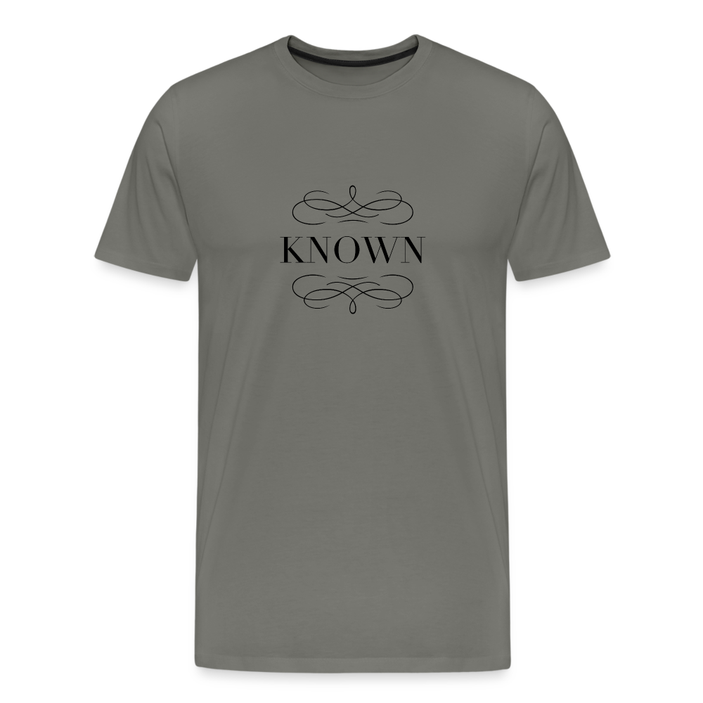 Known - Men's Premium T-Shirt - asphalt gray