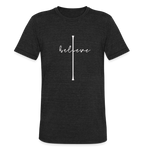 I Believe - Unisex Tri-Blend T-Shirt - heather black
