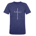 I Believe - Unisex Tri-Blend T-Shirt - heather indigo