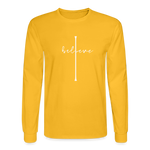 I Believe - Men's Long Sleeve T-Shirt - gold