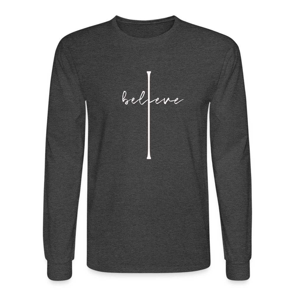 I Believe - Men's Long Sleeve T-Shirt - heather black