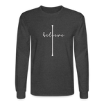 I Believe - Men's Long Sleeve T-Shirt - heather black