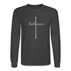 I Believe - Men's Long Sleeve T-Shirt - heather black