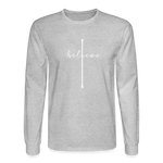 I Believe - Men's Long Sleeve T-Shirt - heather gray