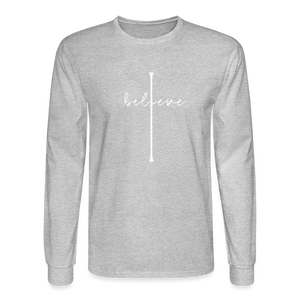 I Believe - Men's Long Sleeve T-Shirt - heather gray