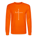 I Believe - Men's Long Sleeve T-Shirt - orange
