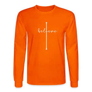I Believe - Men's Long Sleeve T-Shirt - orange