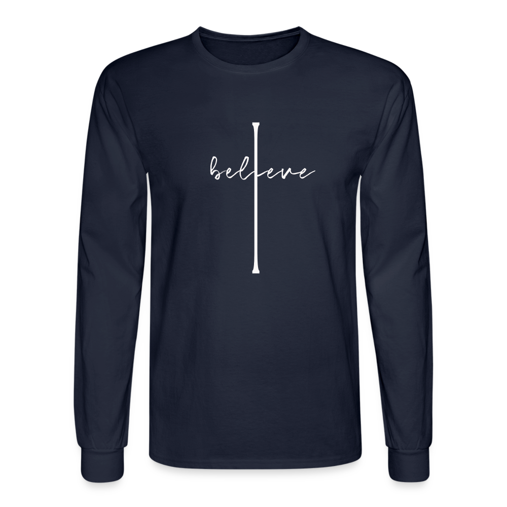 I Believe - Men's Long Sleeve T-Shirt - navy